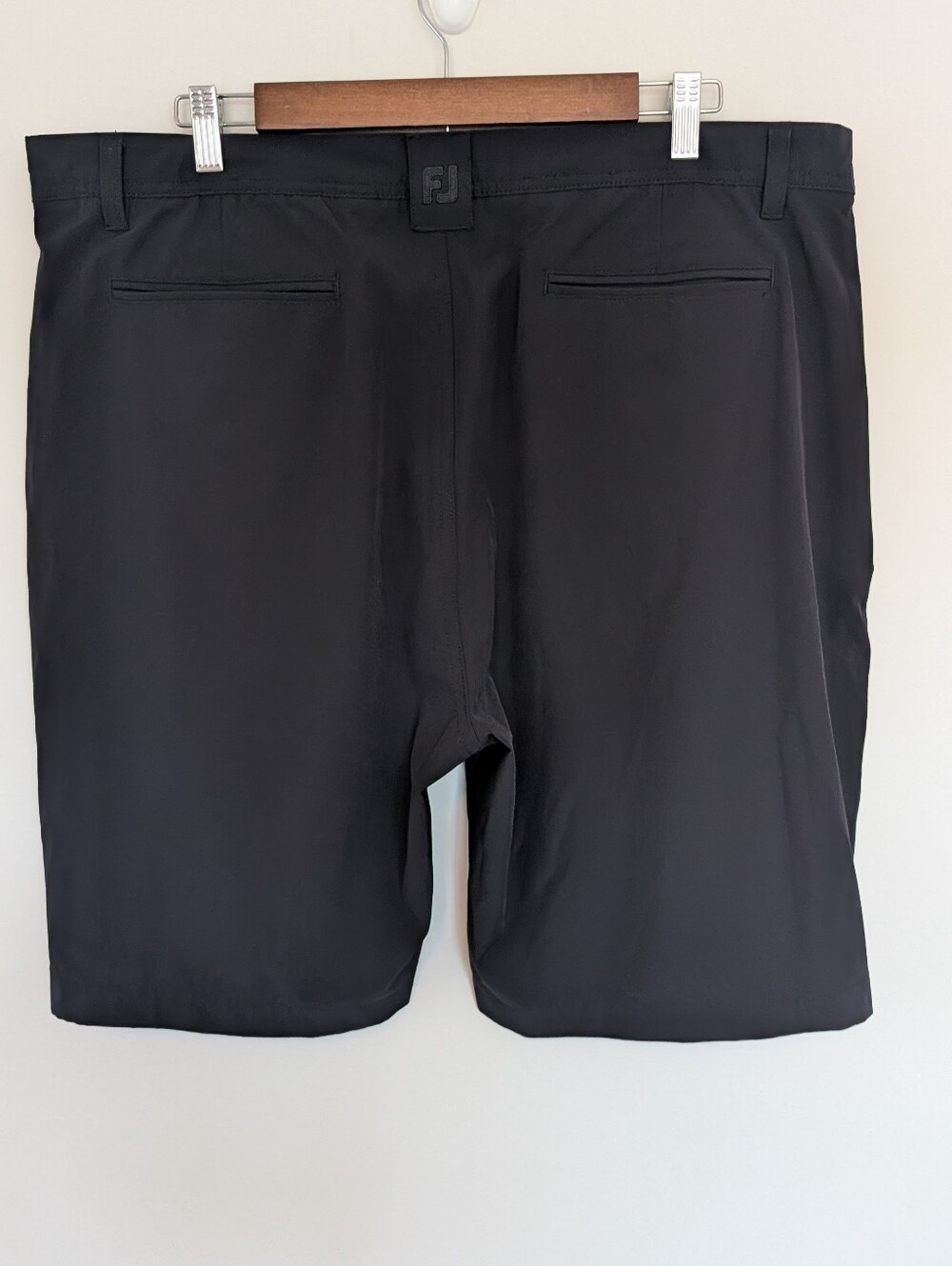 Men's Footjoy Performance Lightweight Golf Shorts Size 40 Black Flat Front - Picture 5 of 13